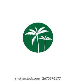 Palm tree verão modelo vetor ilustração