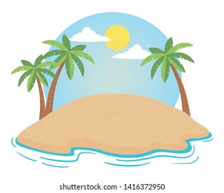 Palm tree of summer season design