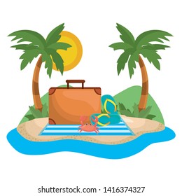 Palm tree of summer season design
