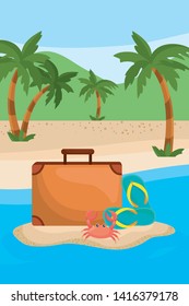 Palm tree of summer season design