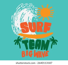 palm tree and summer style graphic illustration