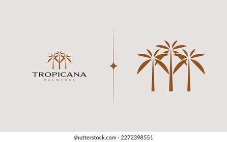 Palm Tree Summer Tropical. Universal creative premium symbol. Vector sign icon logo template. Vector illustration