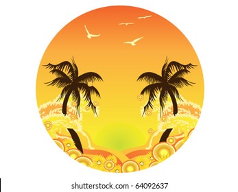 Palm Tree Sunset