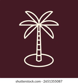 Palm tree moda vetor importante importante ilustração design elegante colorido background.eps