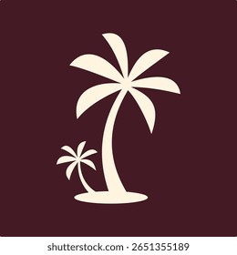 Palmera de moda útil importante diseño de Ilustración vectorial buena colorida background.eps