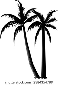 palm, tree, tropical, beach, vector, summer, silhouette, nature, illustration, island, sun, sea, coconut, plant, landscape, palm tree, travel, leaf, design, sunset, vacation, paradise, trees, 