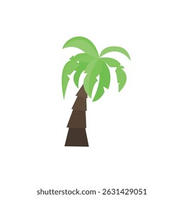 palm tree tropical coconut vector symbol sign emoji icon illustration