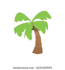 Palme tropische Kokosnuss Vektorsymbol Zeichen Emoji Symbol