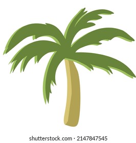 Palm tree tropical vector illustration