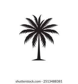 Palmboom vector art ontwerp.