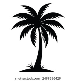 Palm tree vector art illustration