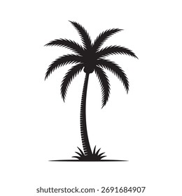 Ilustración de Arte vectorial de palmera.