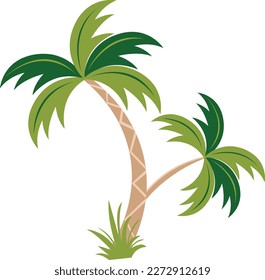 Palm tree vector and arts 