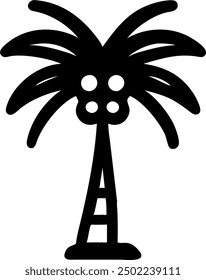 Palmenvektor, Strandbaum