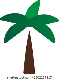 Vector de palmeras, árbol de playa