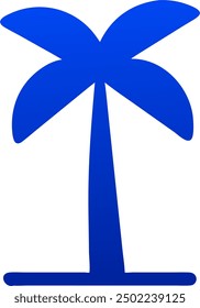 Palm tree vector, beach tree