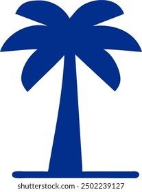 Palm tree vector, beach tree