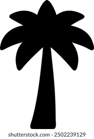 Palm tree vector, beach tree