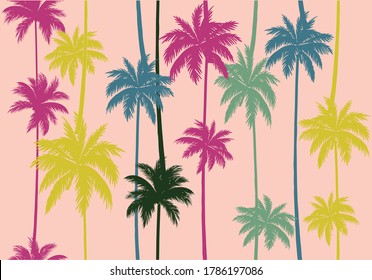palm tree vector design hand drawn  positive optimist slogan lettering mug design mug phone case quote forest 
sun flower long beach seamless pattern summer