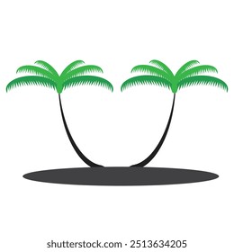 Ilustración de diseño de Vector de palmera