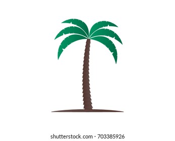 Palm tree vector drawing