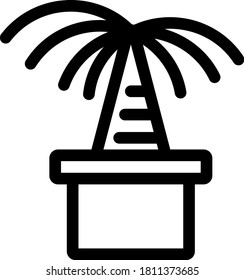 Palmenbaum Vectorgartensymbol