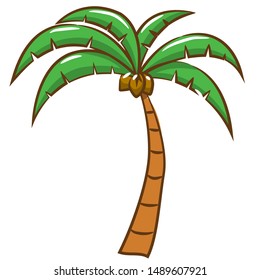 Palm Tree Vector Graphic Clipart Design Stock Vector (Royalty Free ...