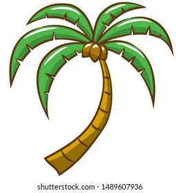 Palm Tree Vector Graphic Clipart Design