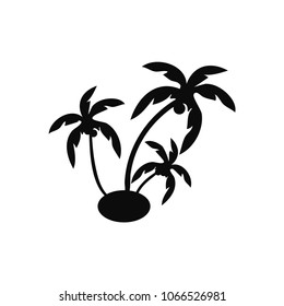 Palm tree vector icon