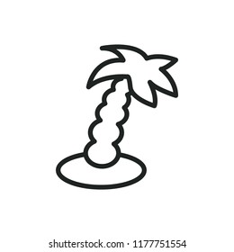 palm tree vector icon