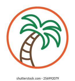 Palm Tree Vector Icon