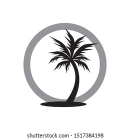 Palm tree vector icon design