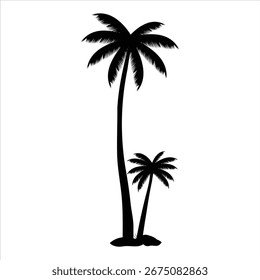 Ilustración de icono de Vector de palmera