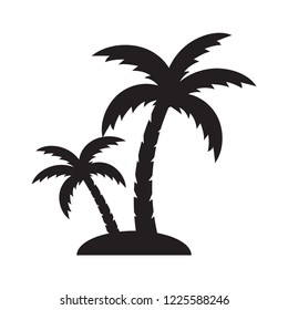 palm tree vector icon, palm tree logo template