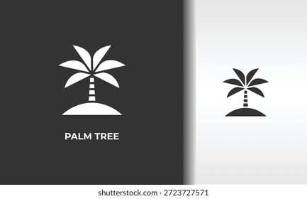 Ilustração De Símbolo Isolado De Vetor, Ícone Ou Sinal De Logotipo De Palm Tree