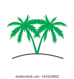 palm tree vector icon symbol vector