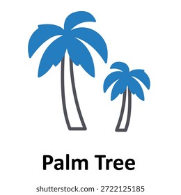 Icono del Vector de la palmera que puede modificar o editar fácilmente

