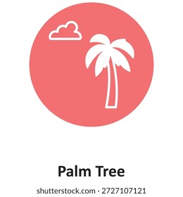 Icono del Vector de la palmera que puede modificar o editar fácilmente


