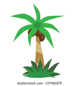 Palm tree vector illustration 