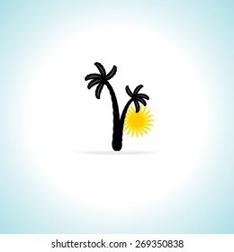 palm tree vector illustration