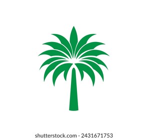 Palmbaum Vektor-Illustration im minimalistischen Stil