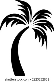 palm tree vector illustration on white background..eps
