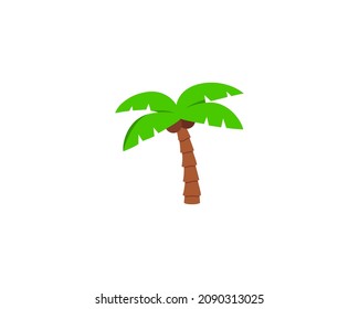 Palm tree vector isolated icon. Emoji illustration. Palm tree vector emoticon