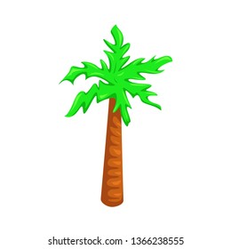 Palm tree vector isolated on white background