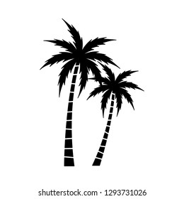A palm tree vector set.