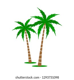 A palm tree vector set.