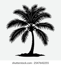 palm tree vector silhouette clip art