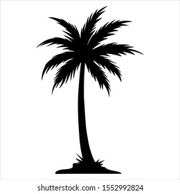 Palm Tree vector Silhouette. eps format