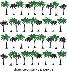 palm tree vector, summer illustration design