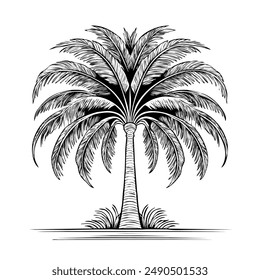 Palm Tree Vector Transparent EPS File